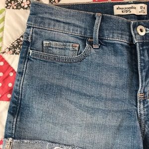 Abercrombie kids girls denim shorts